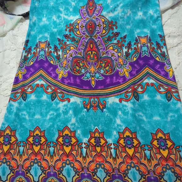 MAXI DRESS LADIES SIZE 8 Summer Fancy Sleeveless Polyester/Spandex Easy Care - Picture 13 of 16